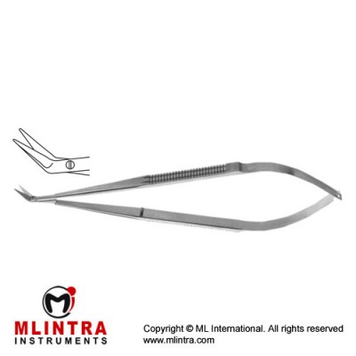 Micro Vascular Scissors Angled 45° Stainless Steel, 18 cm - 7"